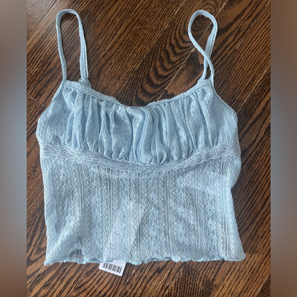 Urban Outfitters blue lacy top new with tags